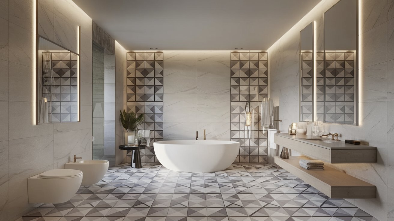 luxurious modern bathroom